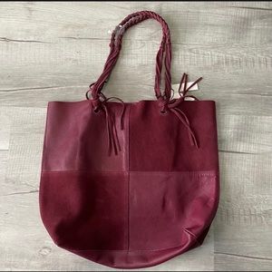 Nwt Sun Downs leather tote. FREE PEOPLE.